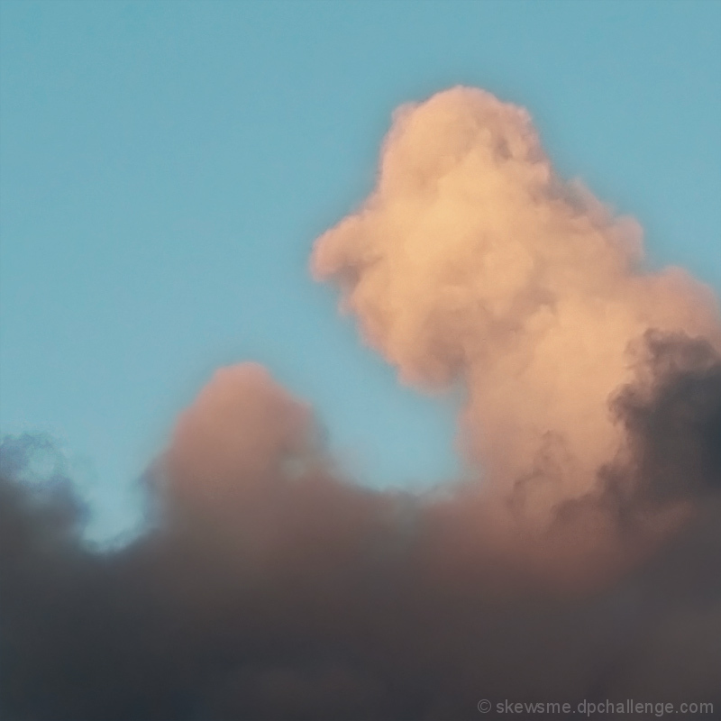 find faces in the clouds on a lazy day