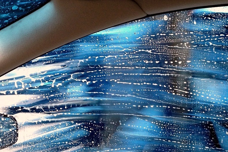 Blue Car Wash Drive Through