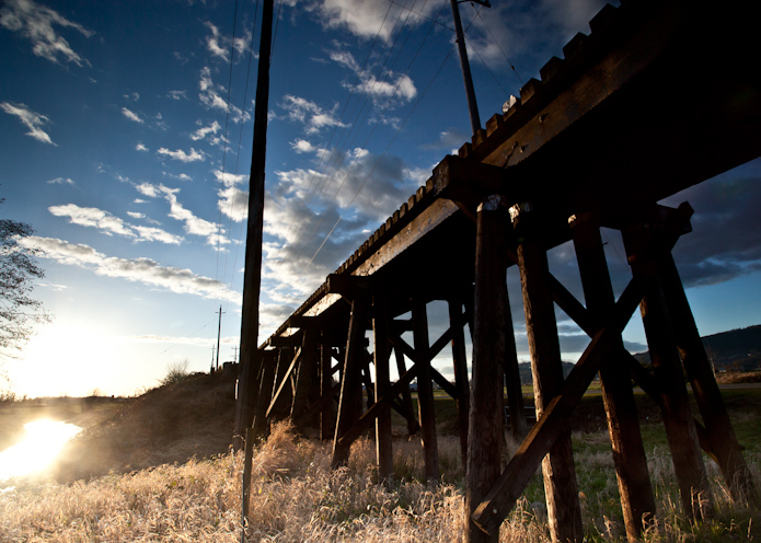 Burst of light by the Bridge