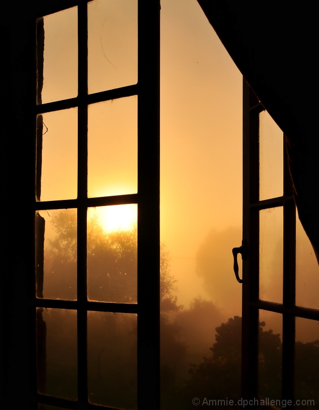 Thirteen misty panes