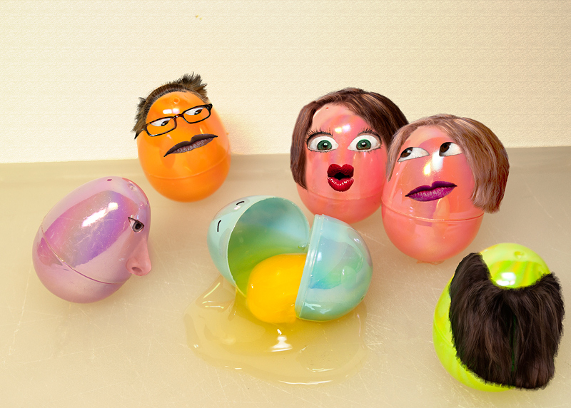 Don't be upset, he Yolks around like that all the time!