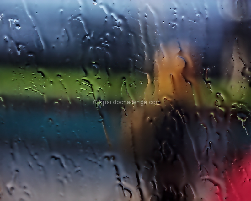 A rainy day was when I met her 