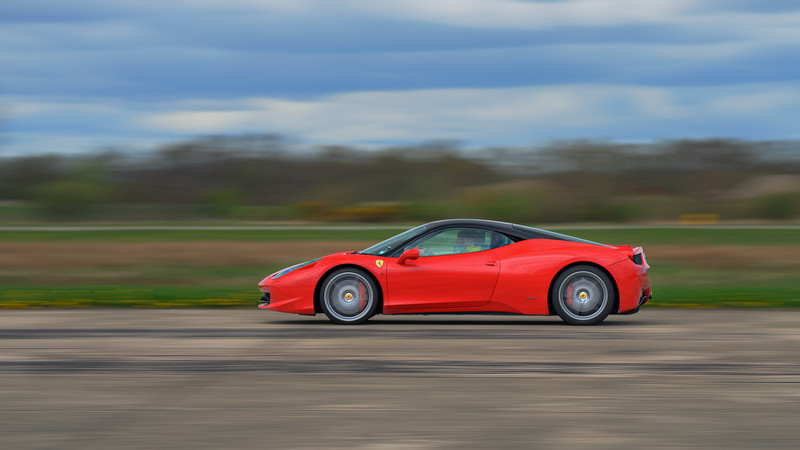 Ferrari 458 on a track day