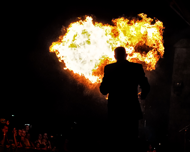 Fire Greeting Human