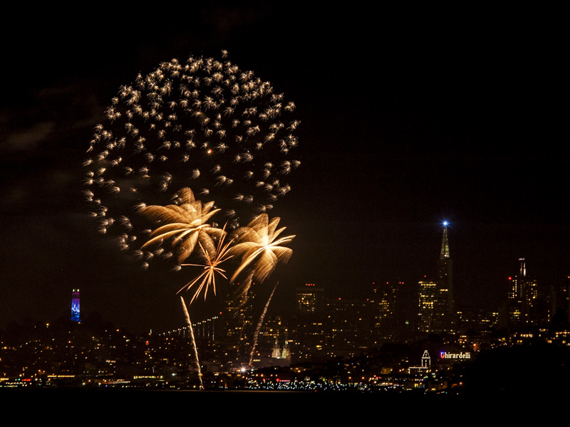 Fireworks over the City