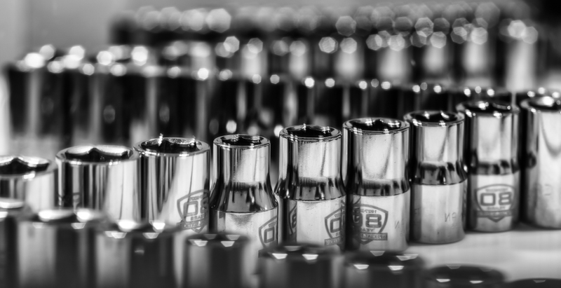 Socket Wrench Battalion with Bokeh