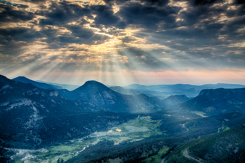 Sun Rays over Horseshoe Park