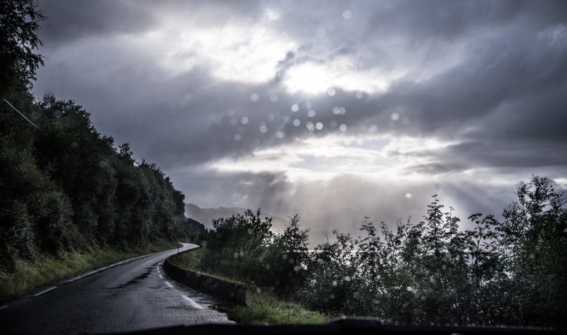 Driving towards the light