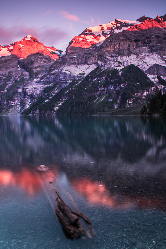 Last light on the alps