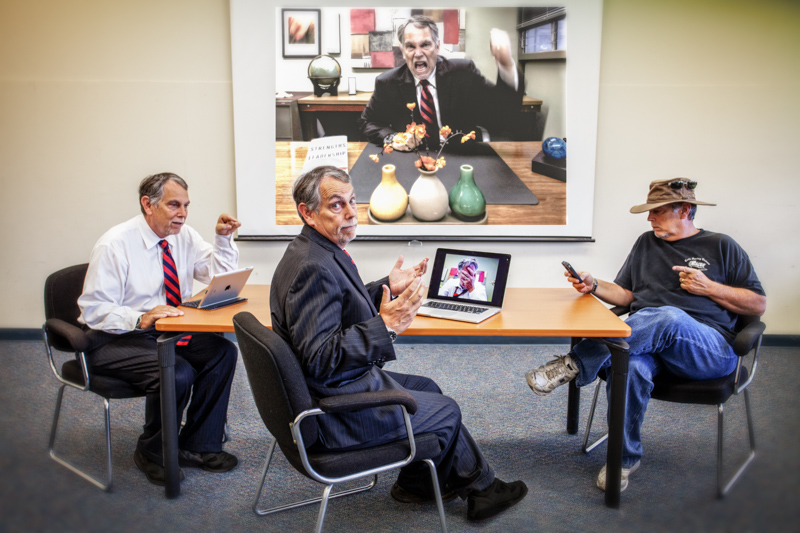 Teleconference (with Hat)