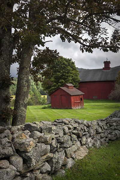 New England countryside.