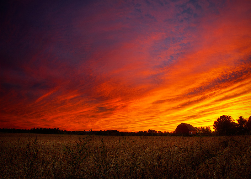 end of a beautiful day