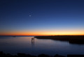 Jupiter and the Moon over Lake Pontchartrain