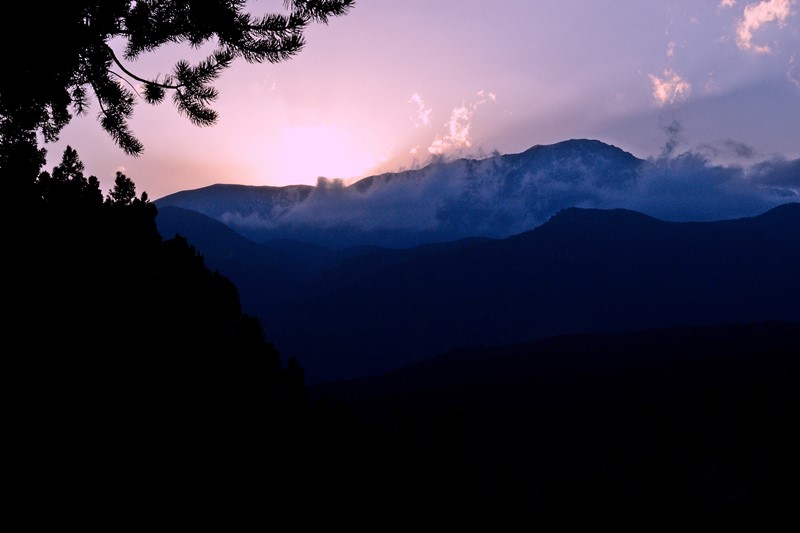 Sunset and Pikes Peak