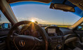 Sunset sunflare on the way home