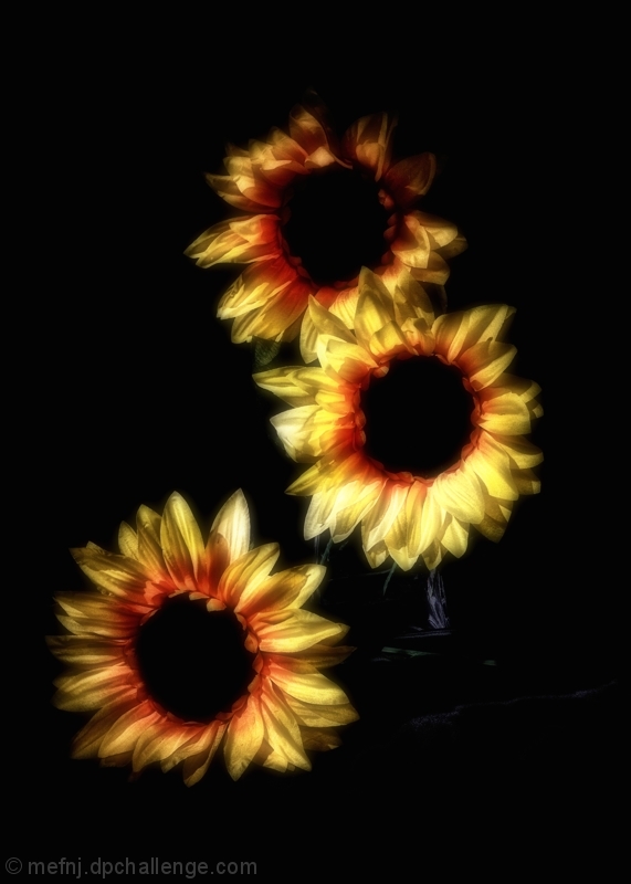 Sunflowers in Silk