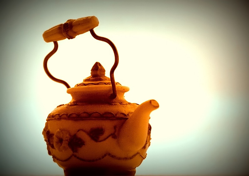 Barbie's antique teapot