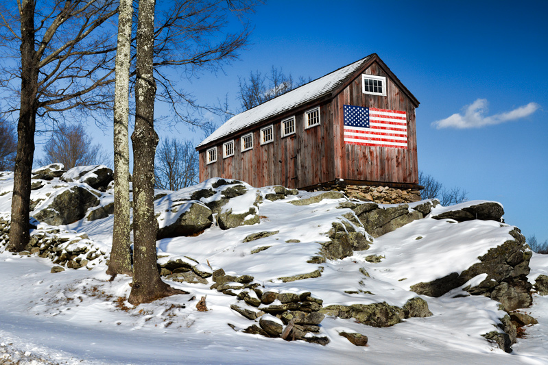 Patriotism in rural America.