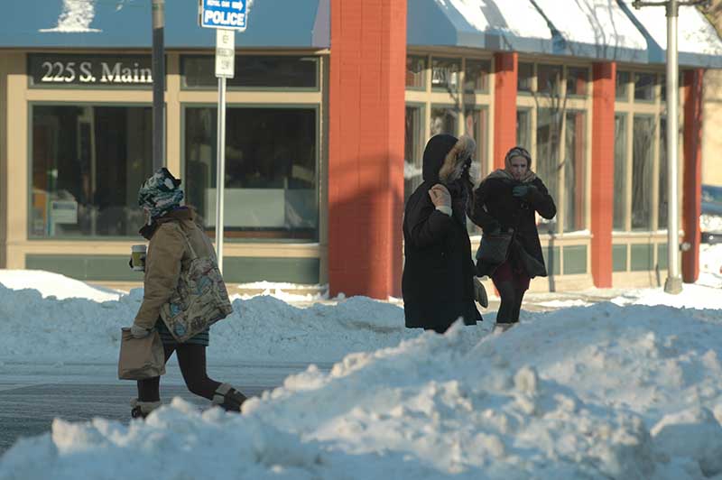 A COLD January day on Main Street