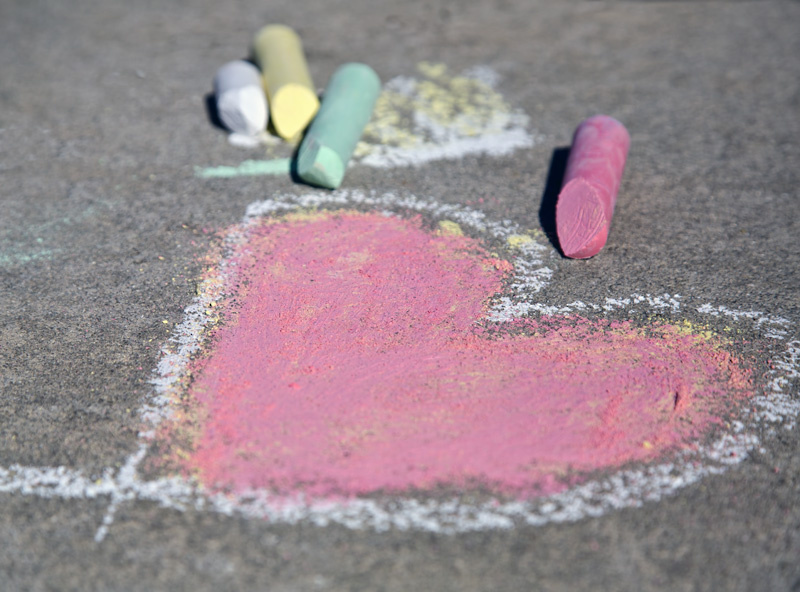 Drawing on the Sidewalk