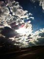 Sunbeams on the highway