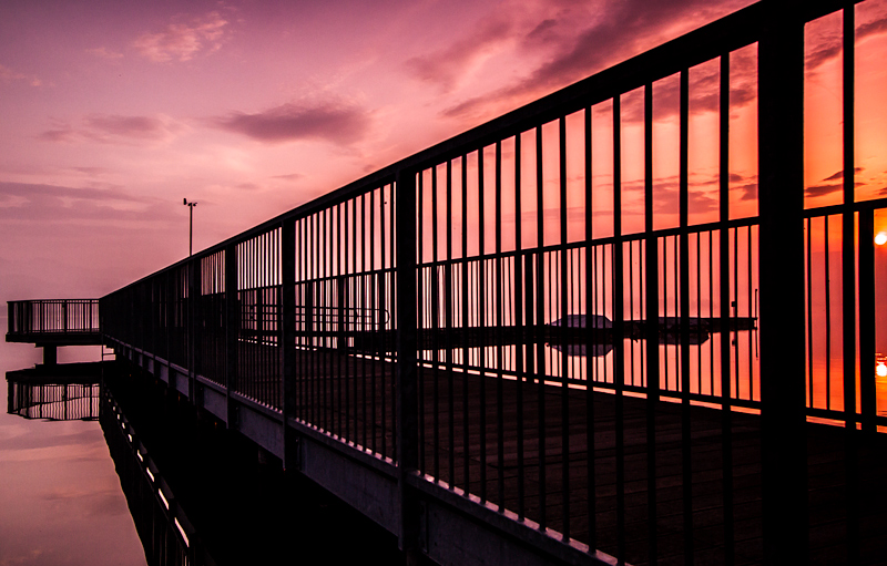 Stripes at sunrise