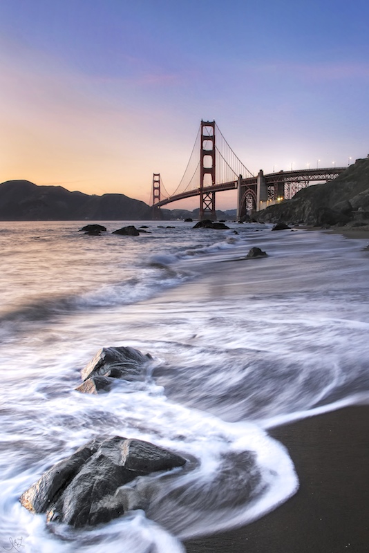 Golden Gate Bridge from Marshall's Beach