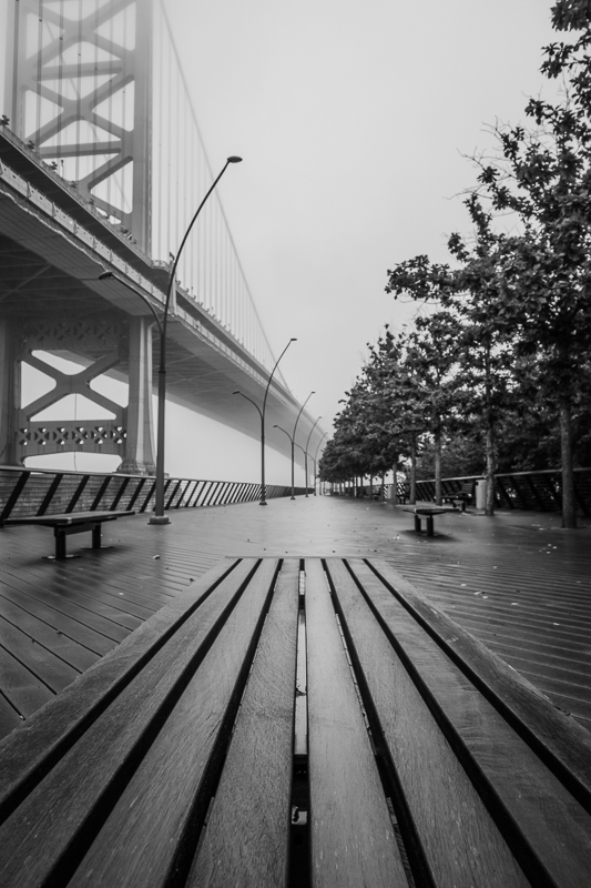 Benches and a Bridge