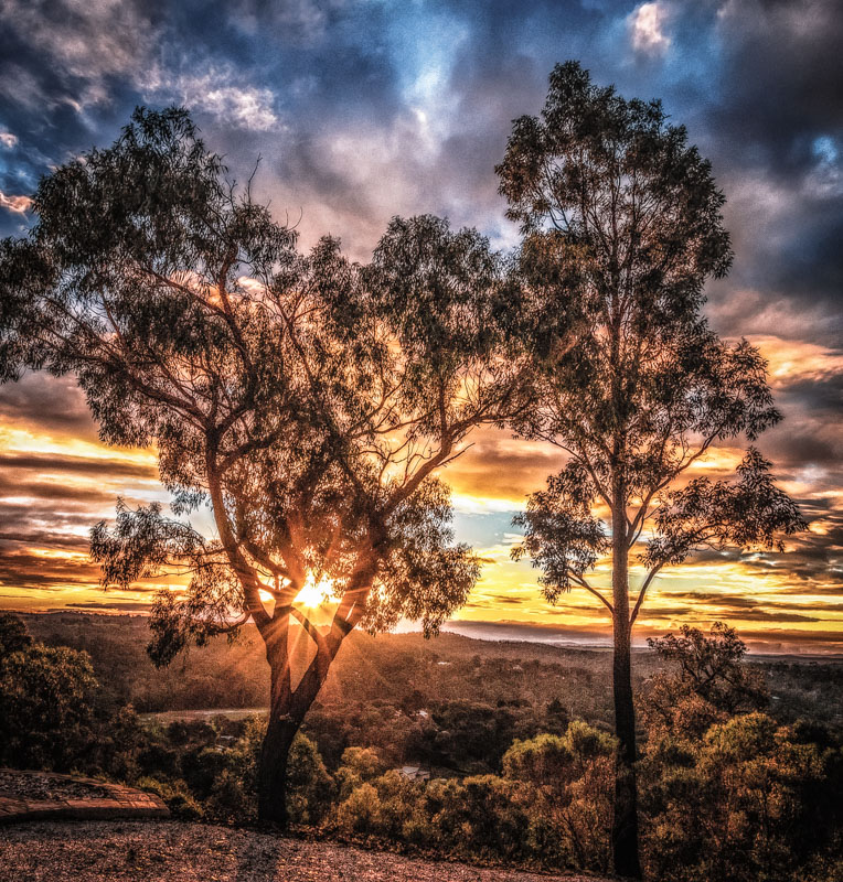 Sunburst at Sunset