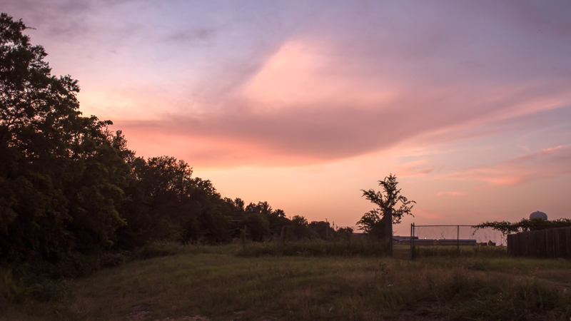 Sunset Facing North