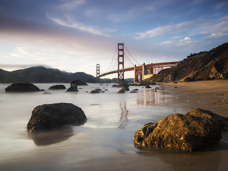 Marshall Beach at Sunset