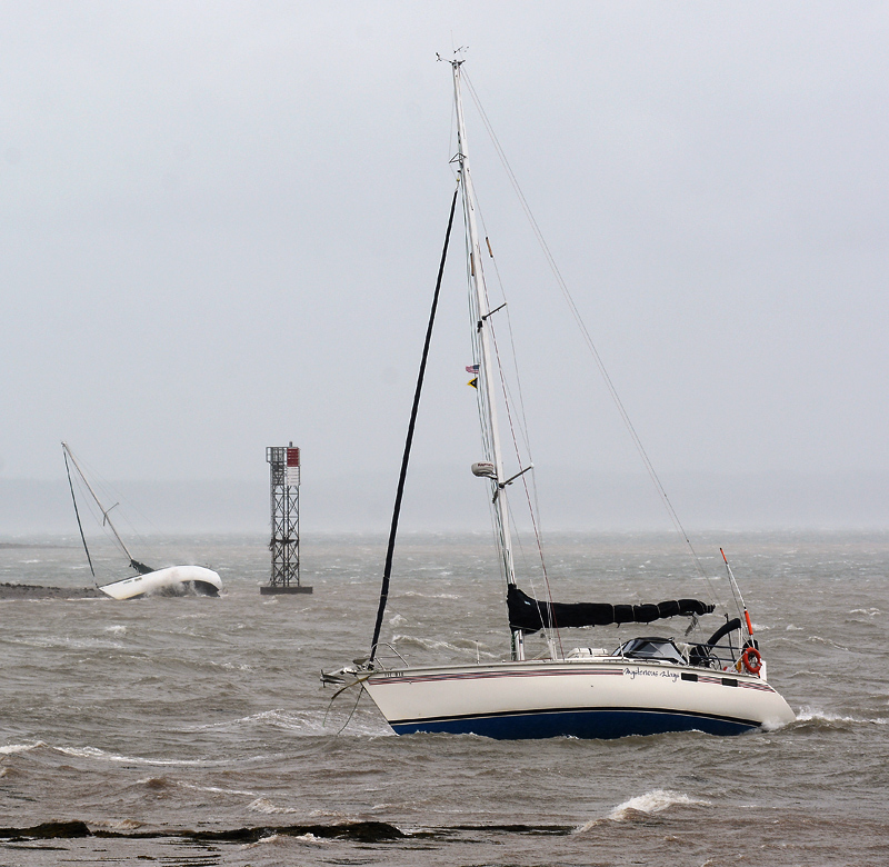 Battered by Hurricane Arthur 