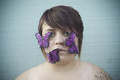 Purple Butterflies (Self Portrait) 