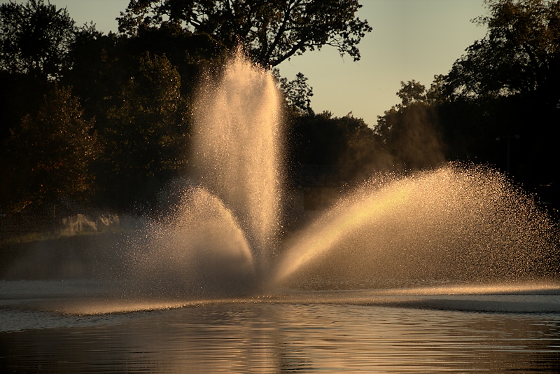 Fountain at Sunset