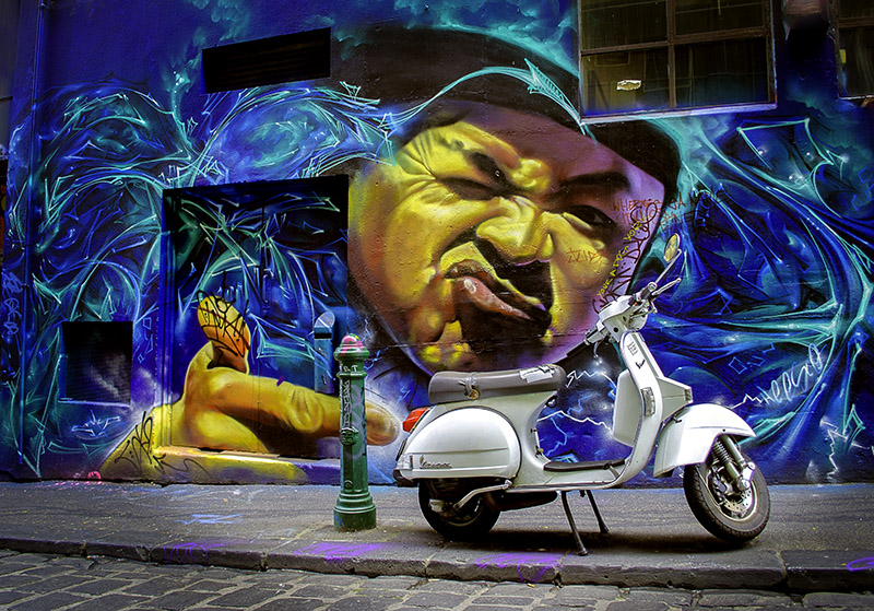 Laneway Vespa