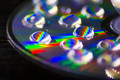 CD rainbow droplets