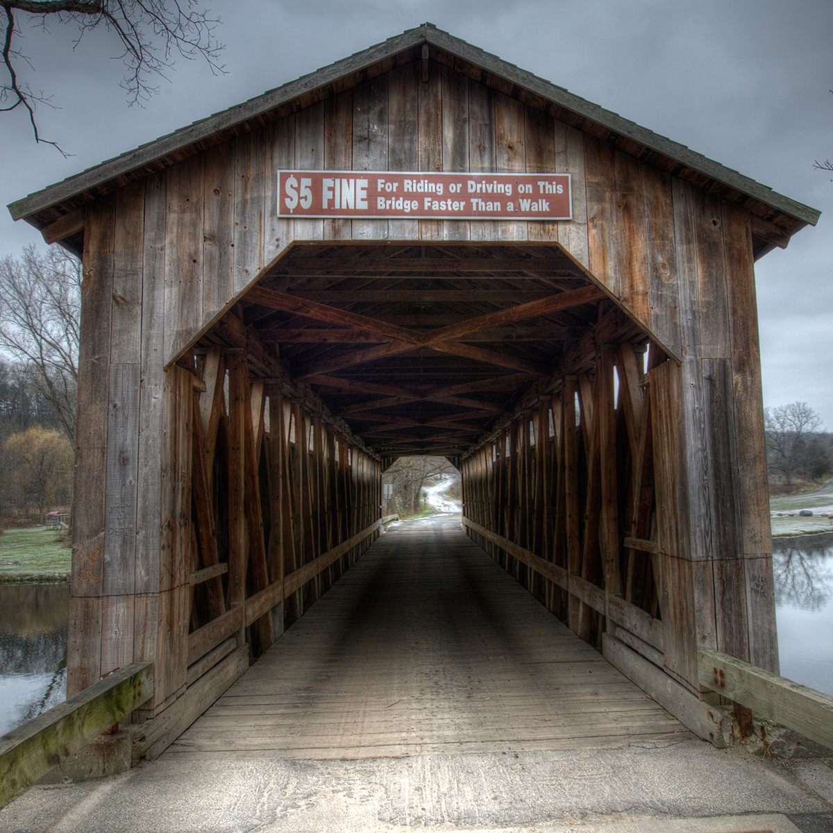 Fallasburg Bridge Perspective