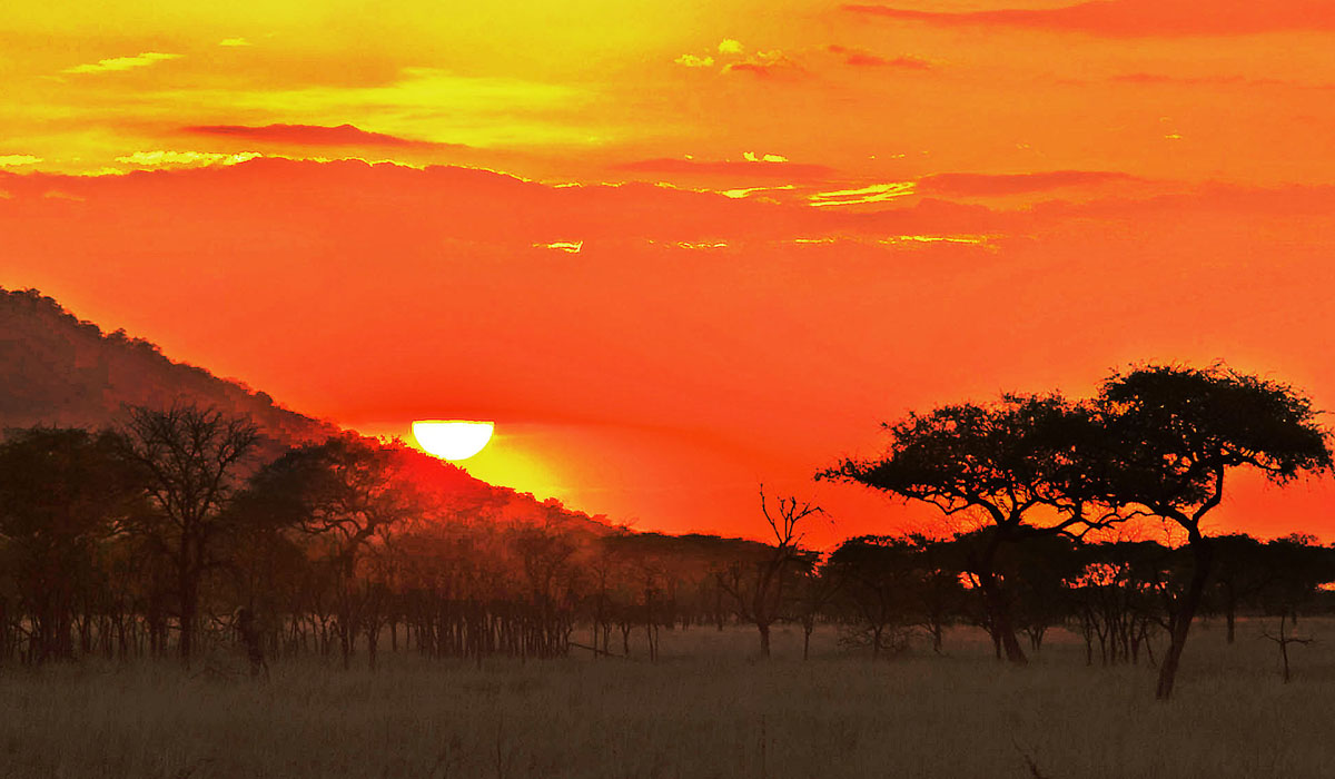 Sunset in Tanzania