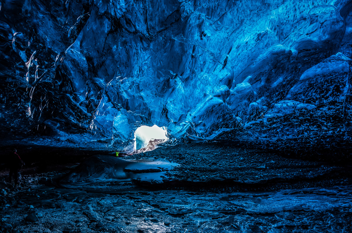 Inside the ice cave