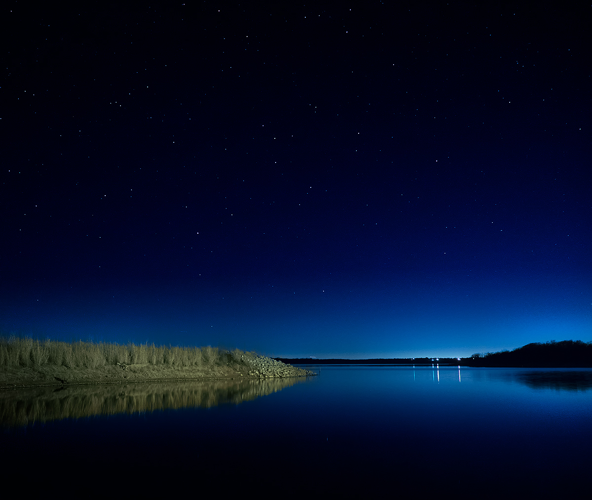 Clear evening, Wes Watkins lake