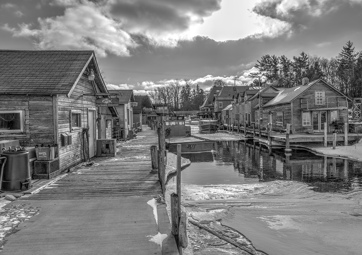 Wintertime in the fishing village