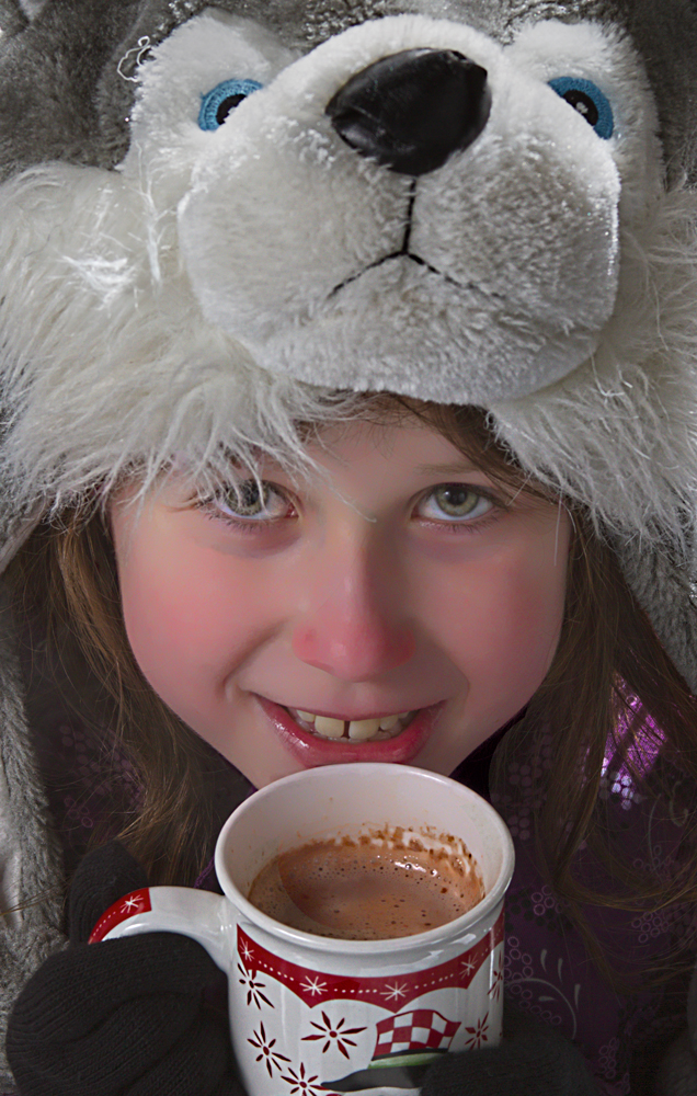 Warmth is...hot chocolat on a cold winters day