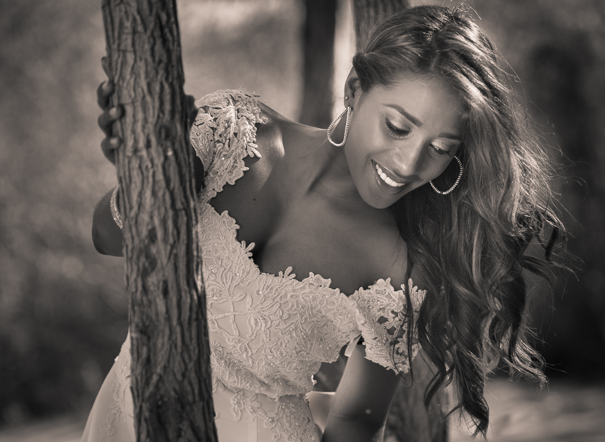 Gigi as a bride