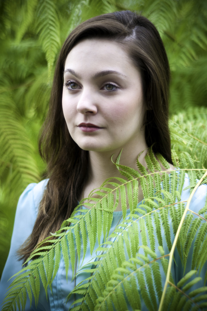 Andrea in the garden