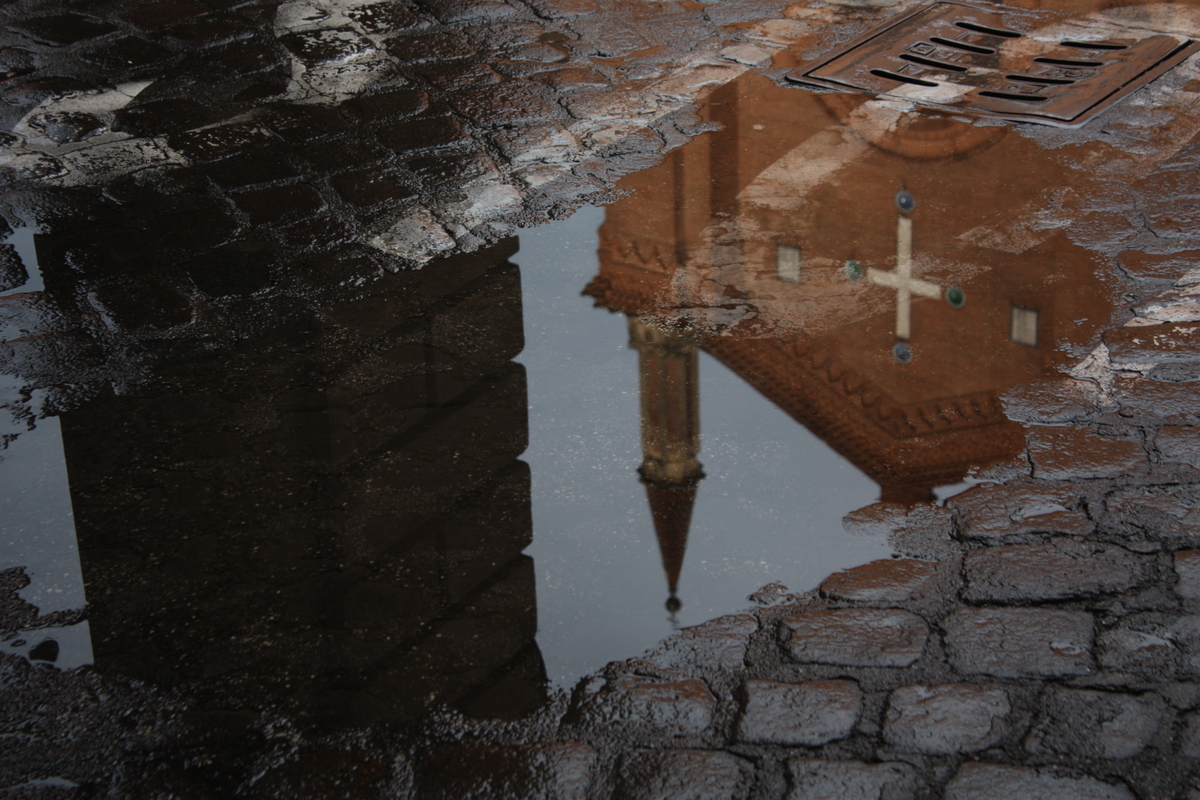 Holy reflection in rain