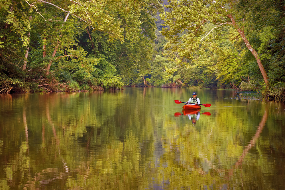 Paddling on a mirror