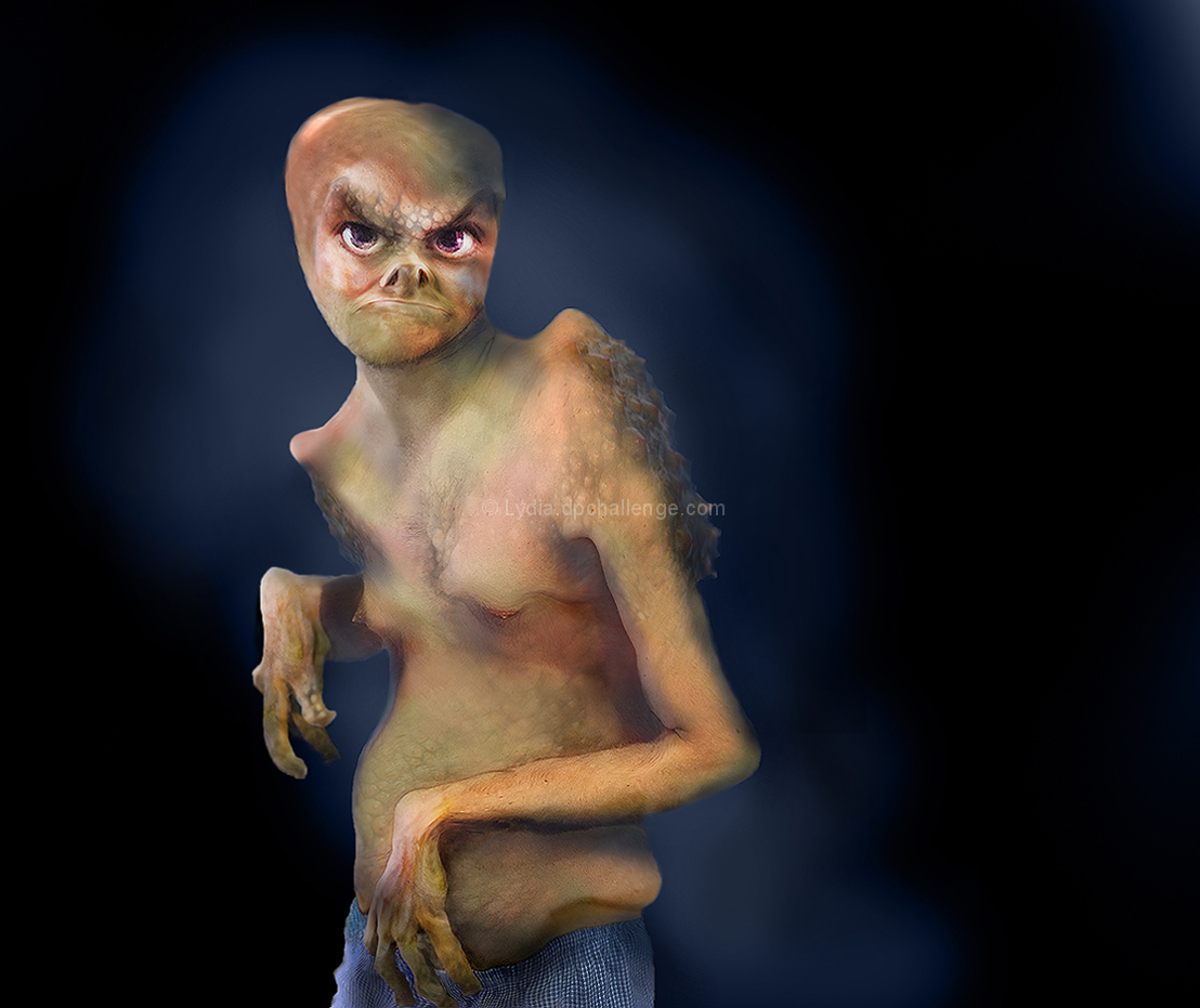 Ancient OmniGrud© Portrait of a Male Amphiean [credit: Intergalactic Portrait Archive - year 27886]