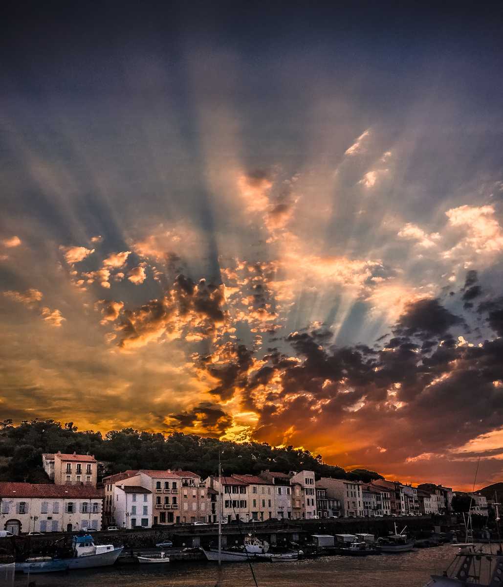 One morning sun burst
