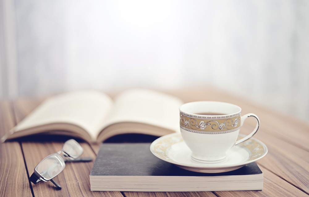 Evening companions - Couple of books and a tea