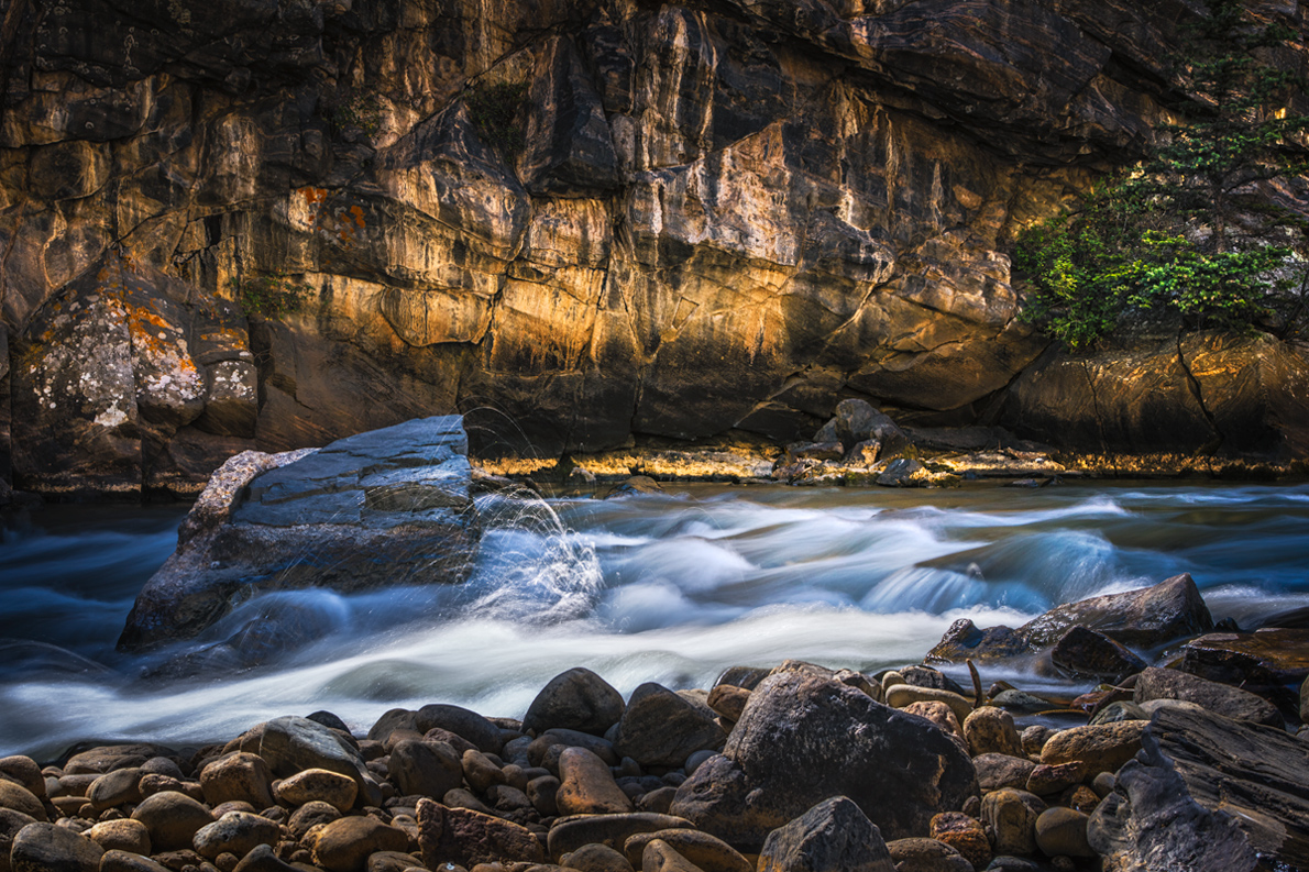 White Water and Rocks